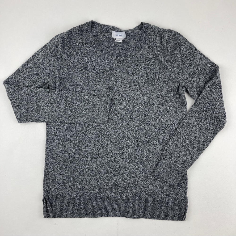 Old Navy Tshirt Womens Small Gray Crew Neck Long Sleeve